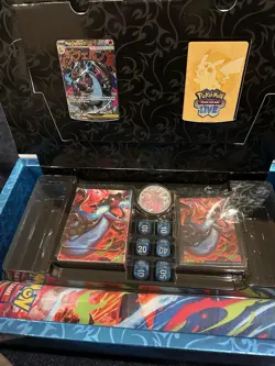 Pokemon TCG Mega Charizard X UPC Box + Promos + Accessories (No Packs) - Image 2