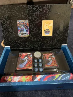 Pokemon TCG Mega Charizard X UPC Box + Promos + Accessories (No Packs) - Image 3