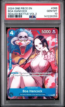 Boa Hancock P-066 Sealed Battle Vol.2 2024 One Piece Promo PSA 10 - Image 1