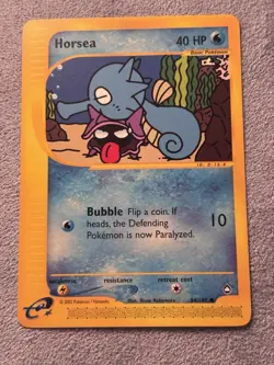 Horsea Aquapolis Regular 084/147 Pokemon TCG Card Common E Reader - Image 2