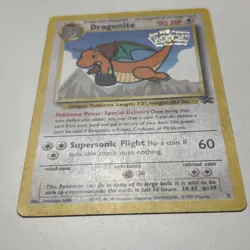 Dragonite #5 Pokemon WOTC Wizards Black Star Promo Kids WB First Movie Card MP - Image 3