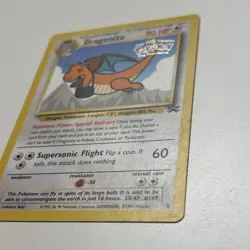 Dragonite #5 Pokemon WOTC Wizards Black Star Promo Kids WB First Movie Card MP - Image 4