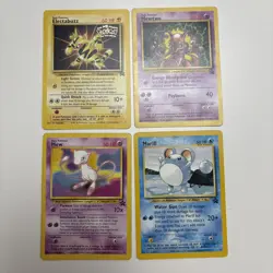 VTG 1999 2000 Pokemon Promo Card Lot 4 Cards Mew Marill Mewtwo Electabuzz NM LP - Image 1