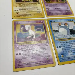 VTG 1999 2000 Pokemon Promo Card Lot 4 Cards Mew Marill Mewtwo Electabuzz NM LP - Image 2