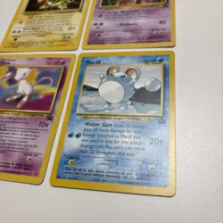 VTG 1999 2000 Pokemon Promo Card Lot 4 Cards Mew Marill Mewtwo Electabuzz NM LP - Image 3