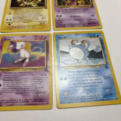 VTG 1999 2000 Pokemon Promo Card Lot 4 Cards Mew Marill Mewtwo Electabuzz NM LP - Image 4