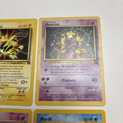 VTG 1999 2000 Pokemon Promo Card Lot 4 Cards Mew Marill Mewtwo Electabuzz NM LP - Image 5