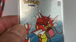 💥 SHINING GYARADOS Pokemon Vintage Art CARD Metallic Foil Collectible Anime NM - Image 2