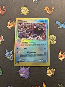 Whiscash 48/97 Reverse Holo LP/EX -Vintage Pokemon Card- EX Dragon (8q) - Image 1
