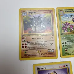 1999 Pokemon 1st Edition Jungle Card Lot 7 Common Uncommon Cards WOTC LP MP - Image 2