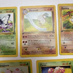 1999 Pokemon 1st Edition Jungle Card Lot 7 Common Uncommon Cards WOTC LP MP - Image 4