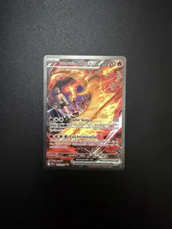 Pokemon TCG Team Rockets Moltres EX Card 229/182 Destined Rivals SIR - Image 1