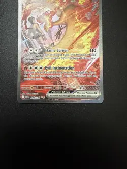 Pokemon TCG Team Rockets Moltres EX Card 229/182 Destined Rivals SIR - Image 2