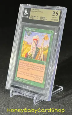 MTG Mirage 1996 Worldly Tutor BGS 9.5 GEM MINT Silver Age Iconic Staple - Image 3