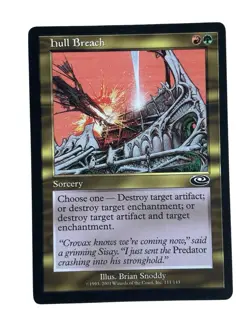 Hull Breach LP Light Play Planeshift MTG Sorcery Red Green Regular Magic - Image 1