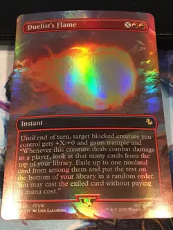 Duelist's Flame (Borderless) FOIL - FINAL FANTASY MTG: Near Mint - Image 1