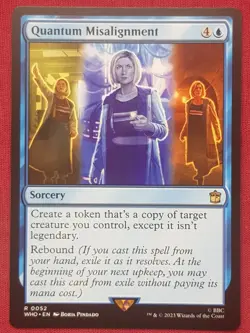 Magic The Gathering DOCTOR WHO QUANTUM MISALIGNMENT blue card MTG - Image 1