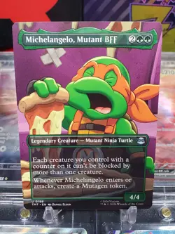 Michelangelo Mutant BFF 0198 Uncommon Non Foil Borderless MTG TMNT - Image 1