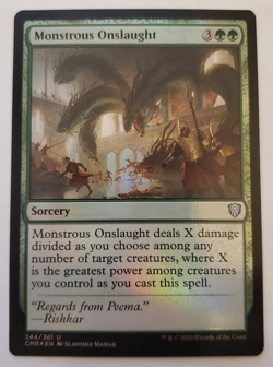 1x Monstrous Onslaught FOIL Commander Legends MTG Magic the Gathering NM - Image 1