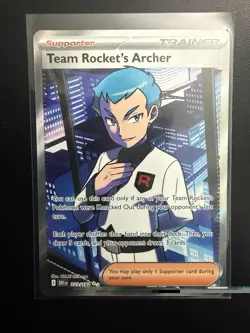 Pokemon 2025 Destined Rivals Team Rocket’s Archer #223/182 Ultra Rare NM - Image 1