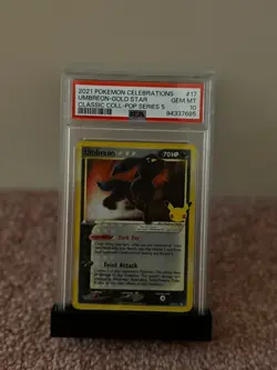 2021 Pokemon Celebrations POP Series 5 #17 Umbreon Gold Star PSA 10 GEM MINT - Image 1