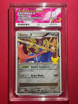 2021 Pokemon Celebrations Zacian Lv. X Black Star Promo Card SWSH135 - Ace 8 - Image 1