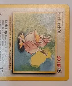 Pokemon TCG Farfetch'd 027/102 Base Set Regular - Image 3