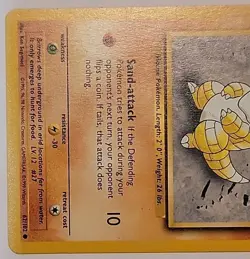 Pokemon TCG Sandshrew 062/102 Base Set Regular - Image 4