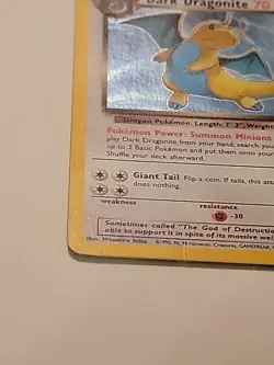 Pokemon TCG Dark Dragonite 5/82 Team Rocket Holo HP - Image 4