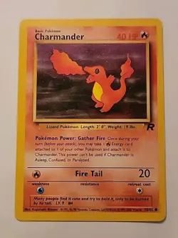Pokemon TCG Charmander 50/82 Team Rocket Regular - Image 1