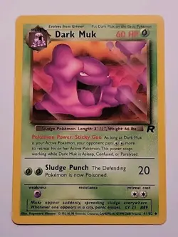 Pokemon TCG Dark Muk 41/82 Team Rocket Regular - Image 1