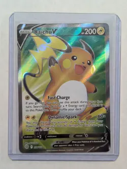 Raichu V 158/172 Full Art Ultra Rare Holo Pokemon 2022 Brilliant Stars - NM - Image 1