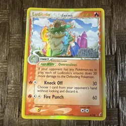 Pokemon TCG Ludicolo EX Delta Species Holo Rare Stamped 6/100 Crystal Guardians - Image 1