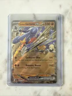 2025 Pokemon Destined Rivals #104 Cynthia's Garchomp ex DOUBLE RARE Holo Card NM - Image 1
