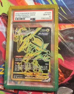 POKEMON 2022 FA/RAYQUAZA VMAX SWORD & SHIELD SILVER TEMPEST #TG29 PSA 10 - Image 1