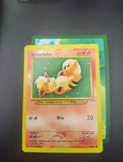 Growlithe 68/105 Pokemon TCG Neo Destiny Unlimited - - Image 2