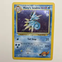 2000 Pokemon Gym Heroes Misty's Seadra [Pre-Release] 9/132 Holo Rare LP Wizards - Image 1