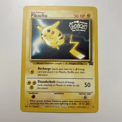 1999 Pikachu #4 Pokemon Movie Movie Stamp Black Star Promo WOTC Wizards LP - Image 1