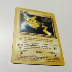 1999 Pikachu #4 Pokemon Movie Movie Stamp Black Star Promo WOTC Wizards LP - Image 2