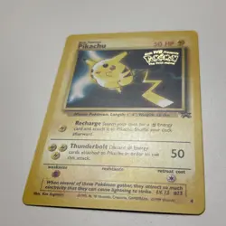 1999 Pikachu #4 Pokemon Movie Movie Stamp Black Star Promo WOTC Wizards LP - Image 3