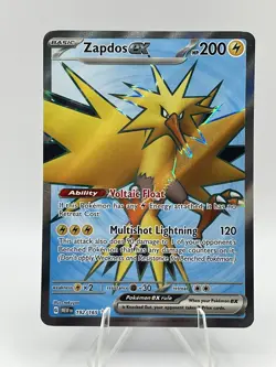 Pokemon Zapdos ex 192/165 Sv: Scarlet & Violet 151 Holo - Image 1