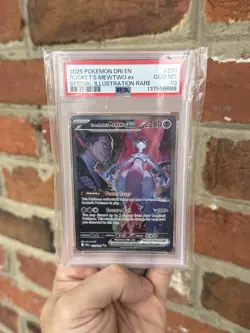 Pokemon 2025 Team Rocket's Mewtwo ex 231/182 SIR Destined Rivals GEM MT PSA 10 - Image 1
