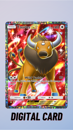 Tauros EX Full Art Mega Rising Pokemon TCG Pocket 2 Star ⭐⭐(English) - Image 1
