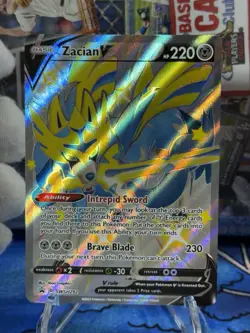 Zacian V Shiny SWSH292 Sword & Shield Black Star Promo Card Pokemon TCG - Image 1