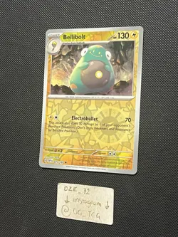Pokemon Obsidian Flames - Bellibolt - 077/197 - Reverse Holo - M/NM - Image 4