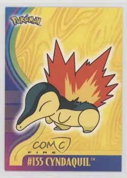 Cyndaquil Topps Pokemon TV Animation Edition Johto Series 1 #155 2001 - Image 1