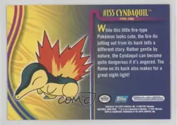 Cyndaquil Topps Pokemon TV Animation Edition Johto Series 1 #155 2001 - Image 2