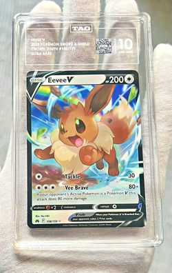 2023 Pokemon English Crown Zenith Eevee V 108/159 UR Card - TAG 10 - PSA CGC - Image 2