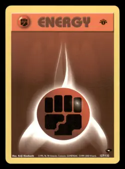 Lightly Played Fighting Energy 127/132 1st Edition Gym Challenge - Image 1