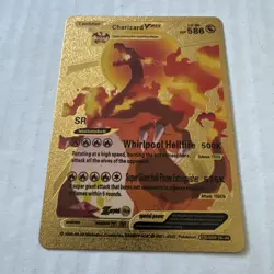 Pokemon Charizard VMAX 586HP Gold Foil Fan Art Card SMP 26-44 - Image 2